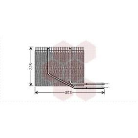Compre Evaporador, ar condicionado da VAN WEZEL 4300V353 a um preço baixo por 182,37 €