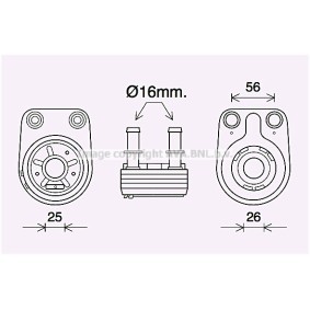 Compre Radiador de óleo, óleo do motor da PRASCO FT3460 a um preço baixo por 70,61 €