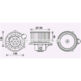 Comprar Motor eléctrico, ventilador habitáculo de PRASCO KA8287 a bajo precio de 102,10 €