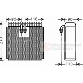 Acquista Evaporatore climatizzatore da VAN WEZEL online per COROLLA (_E11_) a prezzi moderati