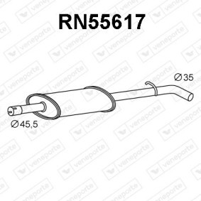 Compre Silenciador central de VENEPORTE online para Clio IV Hatchback (BH_) a preços moderados