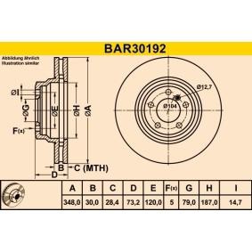 Comprar Disco de freno de Barum BAR30192 a bajo precio de 69,84 €