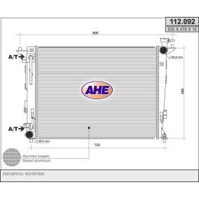 Kühler, Motorkühlung 112.092 von AHE günstig für 205,52 € online kaufen