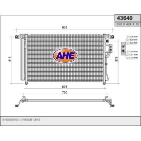 Klimakondensator 43640 von AHE günstig für 175,91 € online kaufen