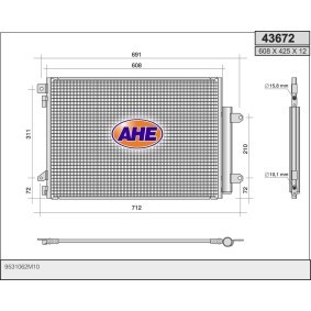 Acquista Condensatore climatizzatore da AHE 43672 a buon mercato per soli 197,15 €