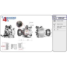 Klimakompressor 970147 von AHE günstig für 346,64 € online kaufen