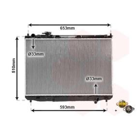 Kjøp Radiator, motorkjøling av VAN WEZEL 83002084 til den lave prisen 2294,94 NOK