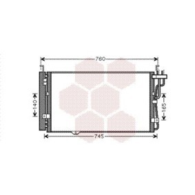 Compre Condensador, ar condicionado da VAN WEZEL 83005104 a um preço baixo por 139,45 €