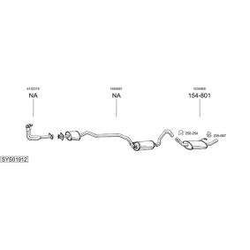 Endschalldämpfer für SUBARU von BOSAL