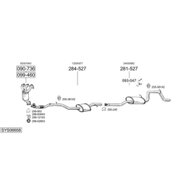 Achetez des Silencieux intermédiaire de chez BOSAL en ligne pour Carina II Berline (_T17_) à prix modérés