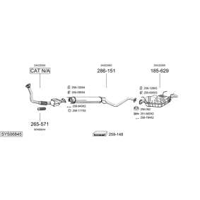 Compre Silenciador delantero de BOSAL online para 626 IV (GE) a precios moderados