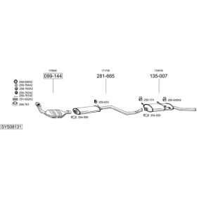 Osta Pakoputki BOSAL:llä 700-013 edullisesti hintaan 65,82 €