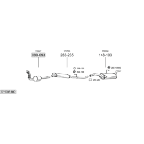 Osta Pakoputki BOSAL:llä 736-011 edullisesti hintaan 146,96 €