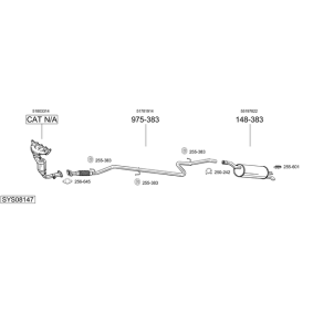 Osta Pakoputki BOSAL:llä 737-453 edullisesti hintaan 88,67 €