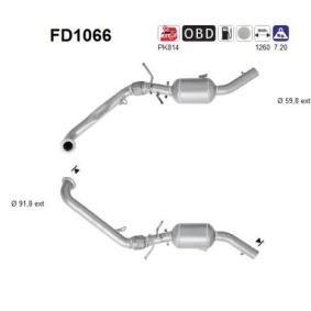 Partikelfilter (DPF) FD1066 von AS günstig für 298,08 € online kaufen