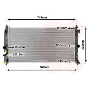 Achetez des Radiateur de chez VAN WEZEL en ligne pour Prius PHV 3/5 portes (_W52_) à prix modérés