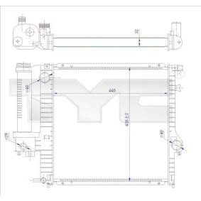 Kühler, Motorkühlung 703-0009-R von TYC günstig für 131,03 € online kaufen