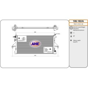 Kühler, Motorkühlung 102.182/A von AHE günstig für 157,82 € online kaufen