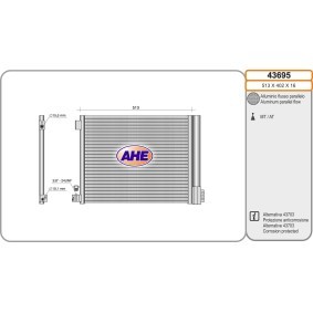 Klimakondensator 43695 von AHE günstig für 161,95 € online kaufen
