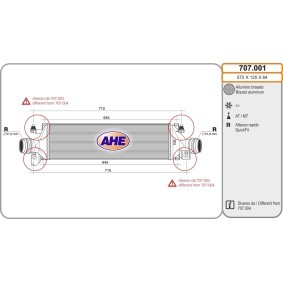 Ladeluftkühler 707.001 von AHE günstig für 161,57 € online kaufen