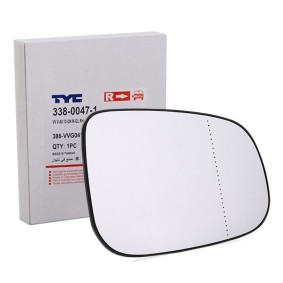 Spiegelglas, Außenspiegel 338-0047-1 von TYC günstig für 14,08 € online kaufen
