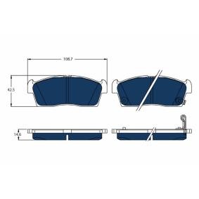 Bremsbeläge für CITROËN von TRW