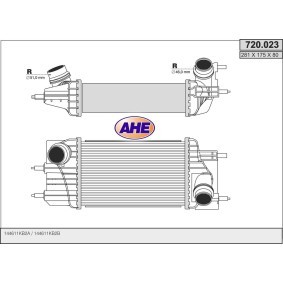 Acquista Intercooler da AHE 720.023 a buon mercato per soli 218,03 €