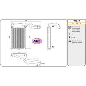 Wärmetauscher, Innenraumheizung 94030 von AHE günstig für 126,30 € online kaufen