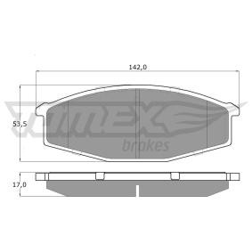 Compre Pastilhas de travão de TOMEX brakes online para Patrol III/2 SUV (W260) a preços moderados