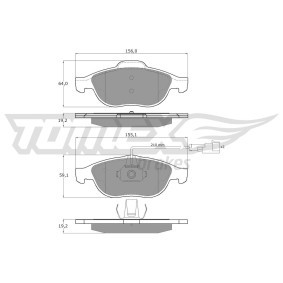 Osta Jarrupalat, levyjarru TOMEX brakes:llä TX 12-69 edullisesti hintaan 25,77 €