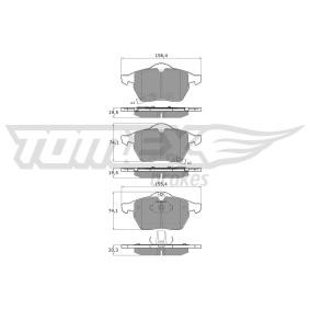 Osta Jarrupalat, levyjarru TOMEX brakes:llä TX 13-57 edullisesti hintaan 64,64 €