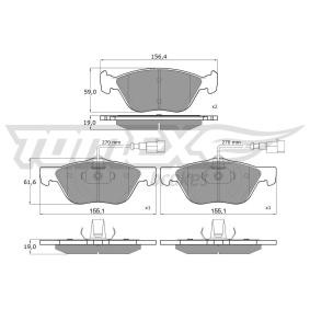 Osta Jarrupalat, levyjarru TOMEX brakes:llä TX 15-05 edullisesti hintaan 63,00 €