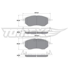 Köp Bromsbelägg av TOMEX brakes TX 15-54 till det låga priset 496,28 kr