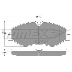 Bremsbeläge für MERCEDES-BENZ von TOMEX brakes