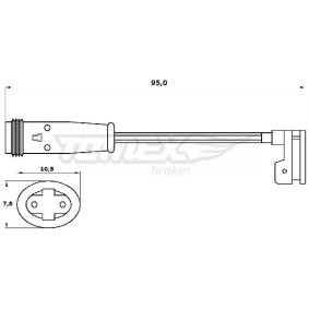 Compre Contacto avisador, desgaste da pastilha de travão da TOMEX brakes TX 30-56 a um preço baixo por 6,62 €