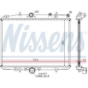 Kühler, Motorkühlung 692819 von NISSENS günstig für 94,85 € online kaufen