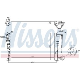Kühler, Motorkühlung 695091 von NISSENS günstig für 104,15 € online kaufen