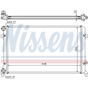 Kühler, Motorkühlung 695481 von NISSENS günstig für 91,38 € online kaufen