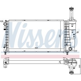 Kühler, Motorkühlung 697313 von NISSENS günstig für 123,21 € online kaufen