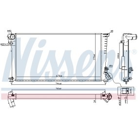 Kühler, Motorkühlung 698681 von NISSENS günstig für 89,03 € online kaufen