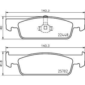 Bremsbeläge 8DB 355 031-551 von HELLA günstig für 35,73 € online kaufen