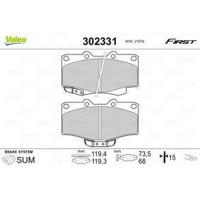 Achetez des Plaquette de frein de chez VALEO en ligne pour Tacoma Pick-up (_N1_) à prix modérés
