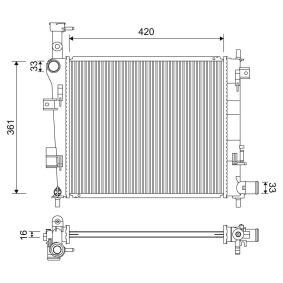 Kühler, Motorkühlung 701223 von VALEO günstig für 77,78 € online kaufen