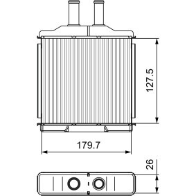Achetez des Radiateur de chauffage VALEO 811541 à prix pour 87,34 €