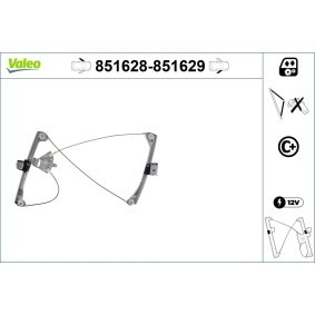 Achetez des Lève-vitre VALEO 851628 à prix pour 160,47 €