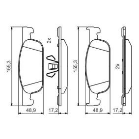 Bremsbeläge 0 986 495 424 von BOSCH günstig für 27,22 € online kaufen