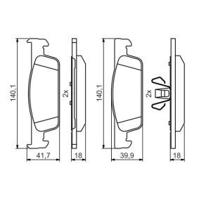 Bremsbeläge für DACIA von BOSCH