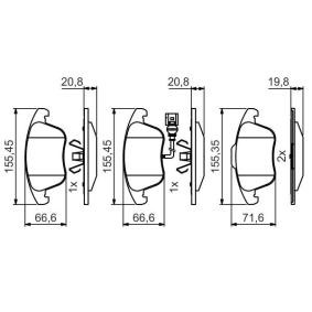 Bremsbeläge 0 986 495 464 von BOSCH günstig für 31,94 € online kaufen