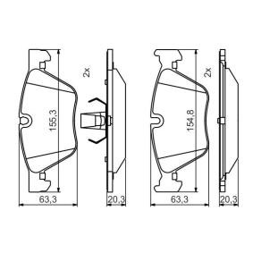 Bremsbeläge 0 986 495 480 von BOSCH günstig für 36,58 € online kaufen