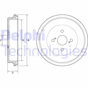 Achetez des Tambour de frein DELPHI BF560 à prix pour 33,42 €